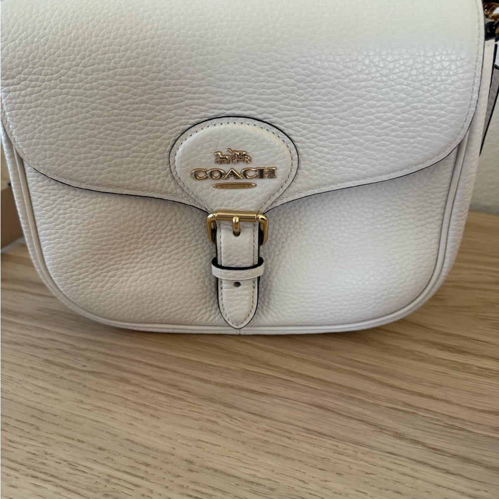 Coach Cream Leather Crossbody Bag